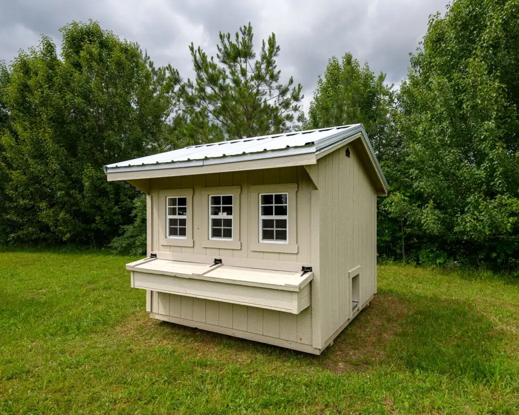 Painted Chicken Coop